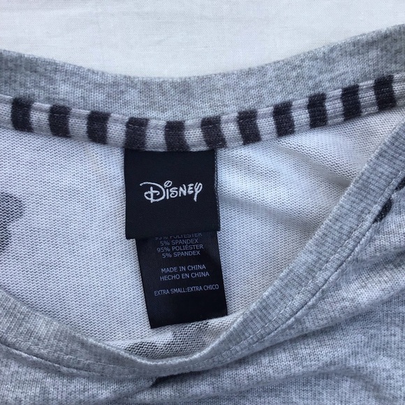 Disney Gray Top with Black Stripes - Picture 3 of 7